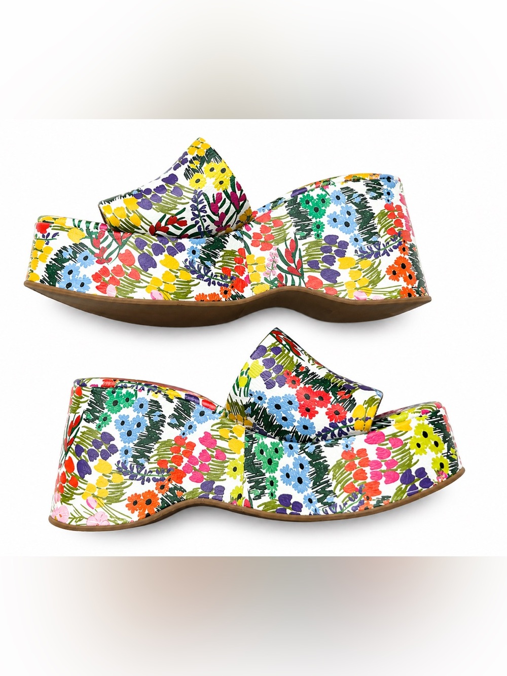 Anthropologie Vicenza Floral Platform Sandals US 7 BNWOB Sold Out